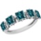 1.39 Ctw I1/I2 Treated Fancy Blue Diamond Platinum Ring