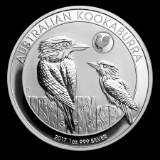 Australian Kookaburra 1 oz. Silver 2017 (Rooster Privy)