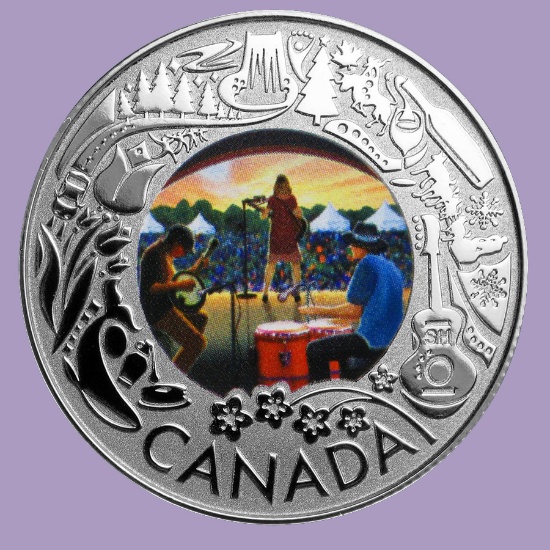 2019 RCM 1/4 oz Silver $3 Celebrating Canadian Fun: Folk Music