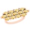 3.25 Ctw Citrine 10K Rose Gold Vintage Style Ring