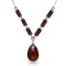 4.35 CTW 14K Solid White Gold Be Transported Garnet Necklace