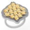 5.26 Ctw Citrine And Diamond I2/I3 10K White Gold Vintage Style Ring