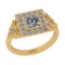 1.12 Ctw SI2/I1 Diamond Style 14K Yellow Gold Vintage Style Engagement Ring