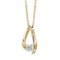 Certified 14k Yellow Gold Diamond Teardrop Pendant (.25 carat)