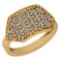 0.77 Ctw VS/SI1 Diamond 14K Yellow Gold Ring