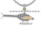 0.32 Ctw I2/I3 Diamond 10k White And Yellow Gold Two Tone Helicopter Pendant