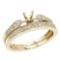 Certified 14K Yellow Gold Bridal Ring Set
