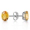1.8 Carat 14K Solid White Gold I Found Someone Citrine Earrings