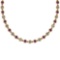 2.75 Ctw I1/I2 Amethyst And Diamond 10K Yellow Gold Necklace