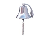 Chrome Hanging Harbor Bell 7in.