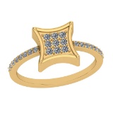 0.25 Ctw VS/SI1 Diamond 14K Yellow Gold Eternity Ring