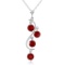2 Carat 14K Solid White Gold Perks Of Love Ruby Necklace