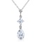 2 Carat 14K Solid White Gold Naturalme Of The Game Aquamarine Necklace