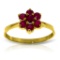0.66 CTW 14K Solid Gold Moment Of Peace Ruby Ring