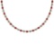 3.48 Ctw SI2/I1 Ruby And Diamond 14K Yellow Gold Necklace
