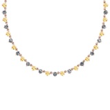 4.11 Ctw I1/I2 Citrine And Diamond 10K Rose Gold Necklace