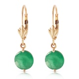 3.3 Carat 14K Solid Gold Prettygirl Emerald Earrings