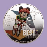 2020 Niue 1 oz Silver $2 Disney Mickey Mouse: Cycling