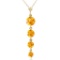 3.9 Carat 14K Solid Gold Sunday Night Citrine Necklace