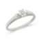 Certified 10K White Gold Diamond Cluster Ring