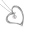 Certified 14K White Gold Dashing Diamonds Pendant 0.08 CTW