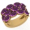 6.50 Ctw Amethyst 10K Yellow Gold Ring