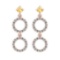 1.04 Ctw VS/SI1 Citrine And Diamond 10K Rose Gold Dangling Earrings
