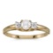 Certified 10k Yellow Gold Pearl And Diamond Ring