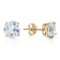 3.1 CTW 14K Solid Gold Anchors Away Aquamarine Earrings