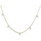 Certified 14K Yellow Gold Dashing Diamonds Pendant