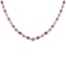 3.04 Ctw I1/I2 Amethyst And Diamond 10K Rose Gold Necklace