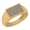 0.43 Ctw Diamond I2/I3 14K Yellow Gold Ring