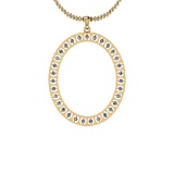 0.62 Ctw VS/SI1 Diamond 14K Yellow Gold Necklace