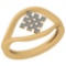 0.18 Ctw VS/SI1 Diamond 14K Yellow Gold Ring