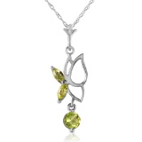 0.4 Carat 14K Solid Gold Make A Buzz Peridot Necklace
