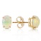 0.9 Carat 14K Solid Gold Pina Colada Opal Earrings