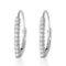 0.3 CTW 14K Solid White Gold Leverback Earrings Natural Diamond