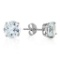 3.1 Carat 14K Solid White Gold Love We Share Aquamarine Earrings