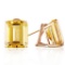 13 CTW 14K Solid Gold Distinction Citrine Earrings