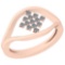 0.18 Ctw VS/SI1 Diamond 14K Rose Gold Ring