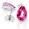 3.15 Carat 14K Solid White Gold Here's To You Pink Topaz Earrings
