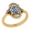 1.94 Ctw I1/I2 Diamond 14K Yellow Gold Engagement Ring