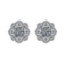 2.33 Ctw SI2/I1 Diamond Style 14K White Gold Stud Earrings