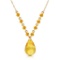 11.5 CTW 14K Solid Gold Impossible Otherwise Citrine Necklace