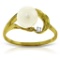2.02 Carat 14K Solid Gold Circle Of Friendship Opal Diamond Ring