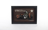 Vintage WWII Motorcycle 3D Painting