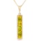 2.25 Carat 14K Solid Gold My Story Peridot Necklace