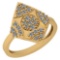 0.39 Ctw VS/SI1 Diamond 14K Yellow Gold Ring