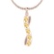 1.31 Ctw Citrine And Diamond I2/I3 10K Yellow Gold Pendant