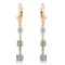 0.2 Carat 14K Solid Gold Leverback Diamond Earrings